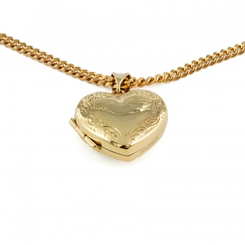 9ct gold 11g 18 inch Locket with chain